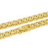 Gold Plated Brass 6mm 1 Row Tennis Chain