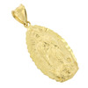 10k Gold Diamond Cut Virgin Mary Pendant