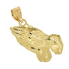 10k Gold Small Praying Hands Pendant