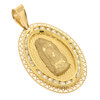 10k Yellow Gold Oval Virgin Mary Pendant
