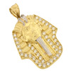 10k Yellow Gold Egyptian Pharaoh Pendant
