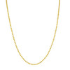 Gold Finish .925 Silver 3mm Moon Cut Chain; Different Lengths Available