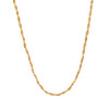 Solid 18k Gold 2mm Braided Twist Necklace