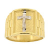 10k Gold Cross Watch Band Style Ring