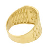10k Gold Dollar Sign Watch Band Style Ring