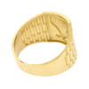 10k Gold Flying Eagle Watch Band Style Ring