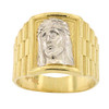 10k Gold Jesus Christ Watch Band Style Ring