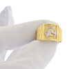 10k Gold Horseshoe Watch Band Style Ring