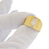 10k Gold Virgin Mary Watch Band Style Ring
