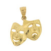 10k Gold Smile Now Cry Later Pendant