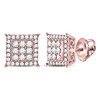 14k Rose Gold Diamond Earrings Earrings