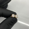 10k Gold Diamond 6mm Cluster  Earrings