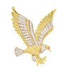 10k Gold Two Tone Flying Eagle Pendant
