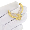 10k Gold Wide Flying Eagle Pendant