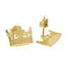 10k Gold Royal Crown Earrings