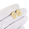 10k Gold Money Symbol Earrings