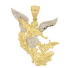 10k Gold Archangel Pendant