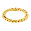 Gold Finish 316L Stainless Steel 10mm Cuban Link Bracelet