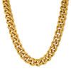 Gold Finish 316L Stainless Steel 10mm Cuban Link Chain