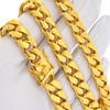 Gold Finish 316L Stainless Steel 12mm Cuban Link Chain