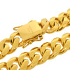 Gold Plated 316L Stainless Steel 12mm Cuban Link Chain