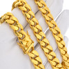 Gold Plated 316L Stainless Steel 12mm Cuban Link Chain