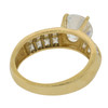 14K Gold Solitaire with 2 Accent Rows Ring