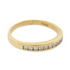 14K Gold Genuine Diamond Simple Wedding Band