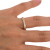 14K Gold Genuine Diamond Simple Wedding Band