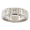 .925 Silver 3 Stone Design Modern Band