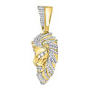 10k Gold Diamond Hip Hop Lion Pendant