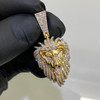 10k Gold Diamond Hip Hop Lion Pendant