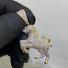 10k Gold Diamond Horse Pendant