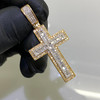 10k Gold Diamond Iced Cross Pendant