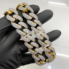 Gold Plated Brass Iced Pave Cuban Chain