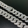 White Gold Plated Brass XL Cuban Link Chain