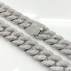 White Gold Plated Brass XL Cuban Link Chain