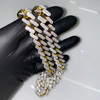 Gold Plated Brass Modern Cuban Link Chain