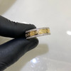 10k Gold Diamond Greek Key  Ring