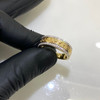 10k Gold Diamond Greek Key  Ring