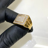 10k Gold Diamond Boxy Iced Out Ring