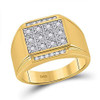 10k Gold Diamond Illusion Style Ring