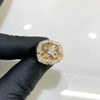 10k Gold Diamond Radiant Eagle Ring