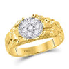 10k Gold Diamond Nugget Cluster Ring
