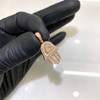 10k Gold Diamond Iced Hamsa Hand Pendant