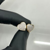 10k Gold Diamond Heart Shaped Earrings