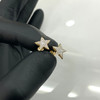 10k Gold Diamond Star Earrings