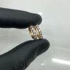 10k Gold Diamond Illusion Style Hoops
