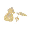 10k Gold Jesus Christ Earrings