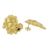 10k Gold Large Free Form Nugget Earrings